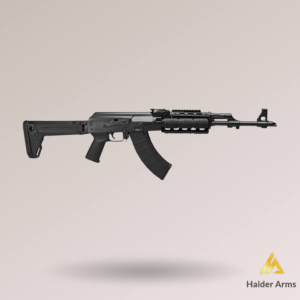 Zastava ZPAP90 5.56 AK rifle in Pakistan" / "Zastava ZPAP90 Zhukov folding stock" / "Zastava ZPAP90 quad rail handguard, PMAG magazine